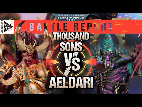 Thousand Sons vs Aeldari 2000pts | Warhammer 40,000 Battle Report