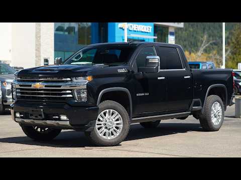 2022 Chevrolet Silverado 3500HD 4WD Crew Cab Standard Box High Country in Black for sale at Salmon Arm Chevrolet Buick GMC in Salmon Arm, BC