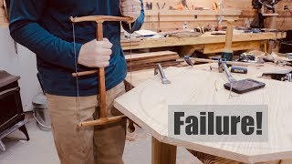 Treadle Lathe Build Part IX: Treadle Wheel and Failure!