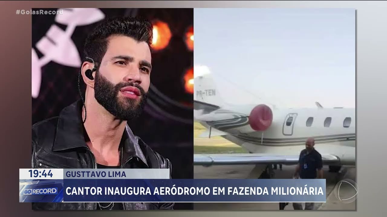 CANTOR INAUGURA AERÓDROMO EM FAZENDA MILIONÁRIA