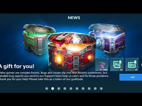 War Robots:Getting a free reward from Pixonic!
