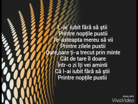 Doddy feat Marcel Pavel -Fara sa stii (versuri)