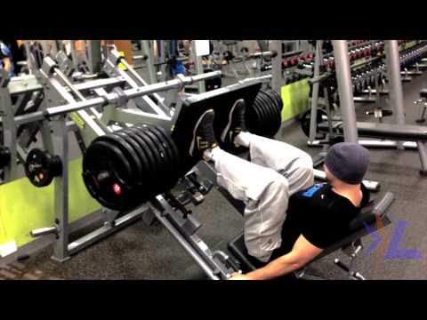 365KG LEG PRESS!!! LEAP Trainer Tim Smyth pushes out 8 reps on 365KG EASILY