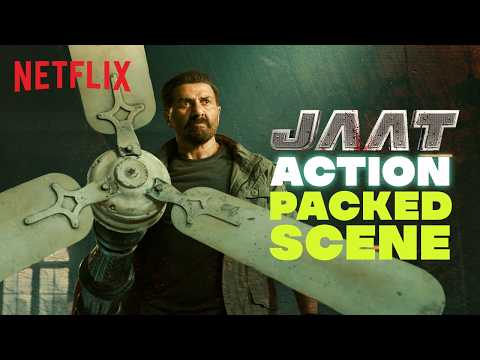 Sunny Deol’s FAN-TASTIC Power Move 💥 Dhaai Kilo Ka Haath in Action! | Jaat | Netflix India