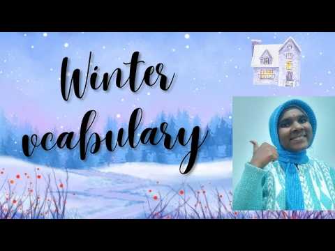 Winter vocabulary #winter
