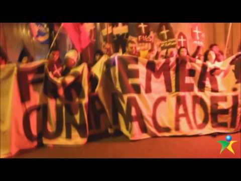 PROTESTO CONTRA O GOLPE E O GOVERNO DE MICHEL TEMER
