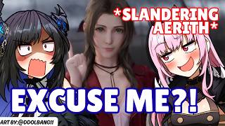 [Hololive] Calli Called Aerith FF7 a "Manic Pixie Dream Girl" and Rissa Lost It [ft. Biboo & IRyS]