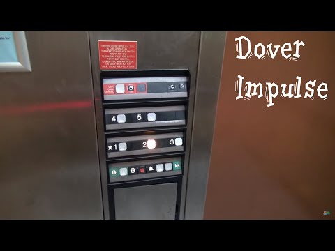 Glass Dover Impulse Hydraulic Elevator at the 14th St Parking Garage in Charlottesville, VA