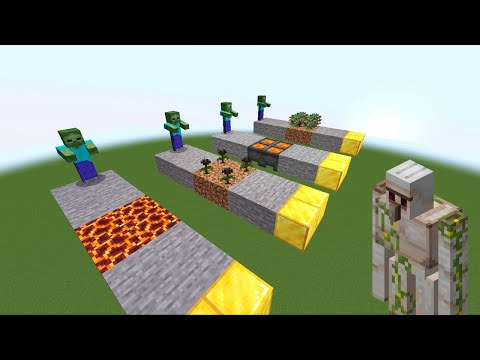 Which golem can attack zombies?【Minecraft Quiz】