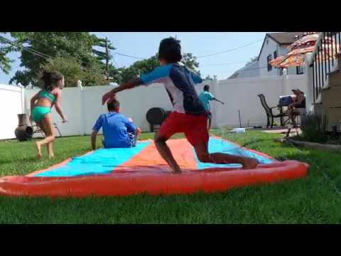 Unboxing & review H20 GO Triple Water Slide by Studio Play - kids review