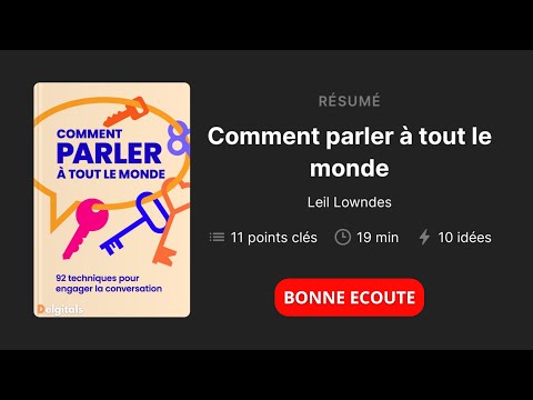 COMMENT PARLER A TOUT LE MONDE | LIVRE AUDIO