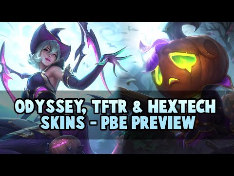 ODYSSEY, HARROWING, HEXTECH Skins Preview (League of Legends)