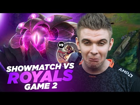 RHOBALAS : SHOWMATCH VS ROYALS - VEL'KOZ VS CORKI | LOL FR