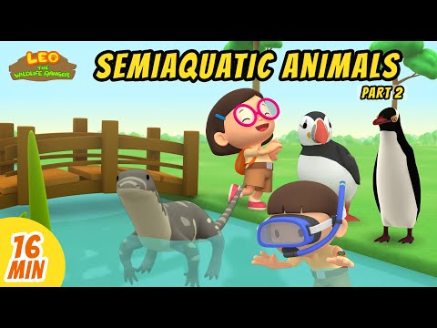 Semiaquatic Animals Minisode Compilation (Part 2/2) - Leo the Wildlife Ranger | Animation | For Kids