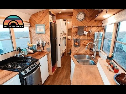 Family Finds Connection in Raised Roof Bus Home - Detailed Tour