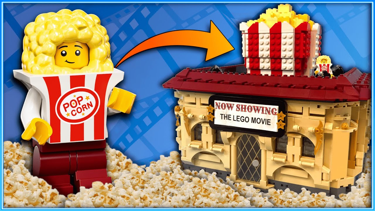 I built a WORKING LEGO Movie Theater... 🍿