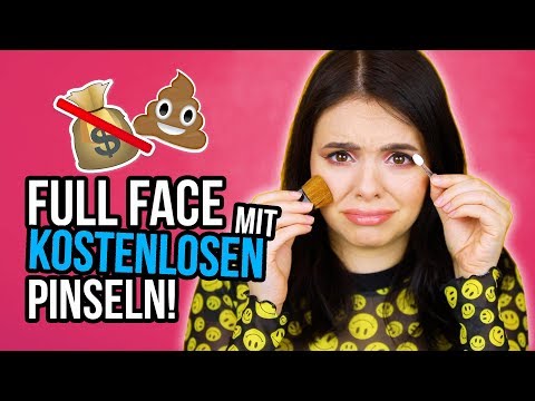 Video Thumbnail: Ganzes Makeup nur mit KOSTENLOSEN Pinseln! :D ??