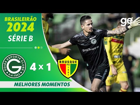 Gols e lances de Goiás x Brusque
