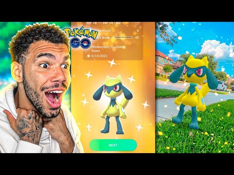 RIOLU SHINY LUCKY O ULTIMO HERÓI DA TERRA - POKEMON GO | Cris |