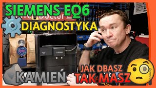 #siemens EQ6 - nie robi kawy, woda w tacę, zabity kamieniem - diagnostyka zapchanego obiegu wody