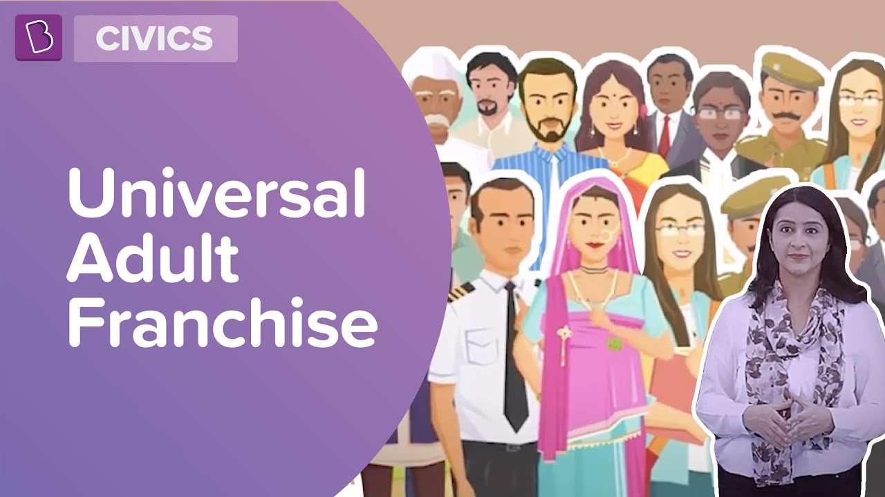 Video explaining Universal Adult Franchise and the Indian Constitution