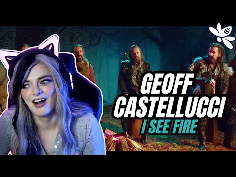 Reacting to I SEE FIRE - The Hobbit | Low Bass Singer Cover | Geoff Castellucci | Girl react