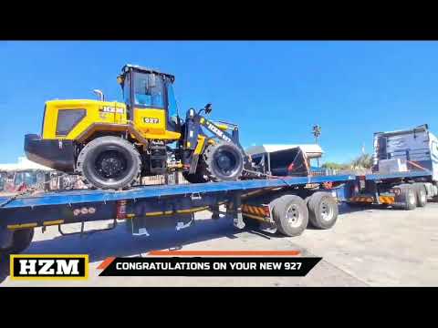 Delivery of New 927 HZM Cummins Powered Chinese Loader in South Africa