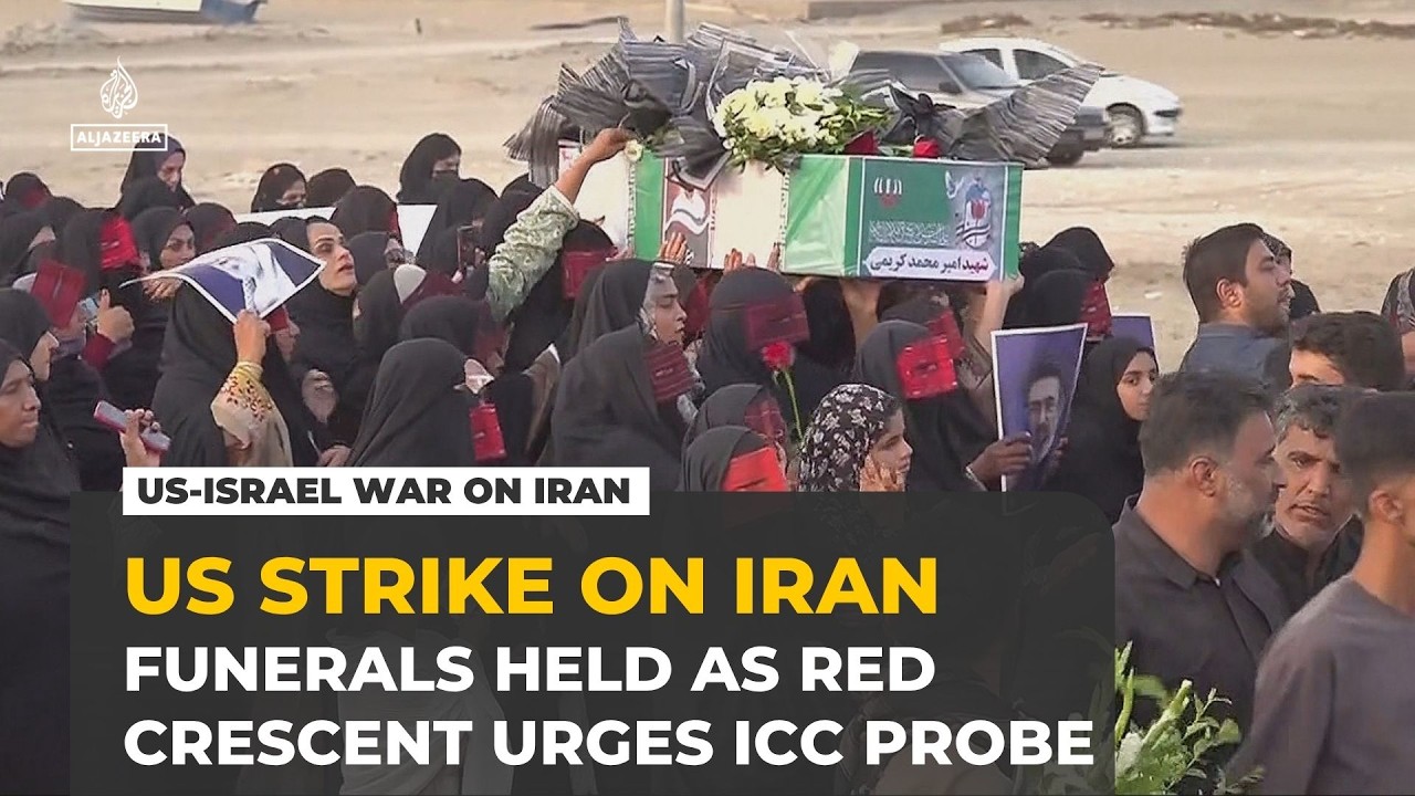 Iran buries victims of deadly US wedding strike as Red Crescent urges ICC probe