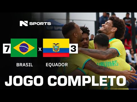 JOGO COMPLETO | BRASIL X EQUADOR | LIGA EVOLUÇÃO - FUTEBOL DE PRAIA