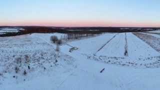 preview picture of video 'Didžiasalio apylinkės nuo apžvalgos bokšto žiemą / Panorama of Didziasalis'