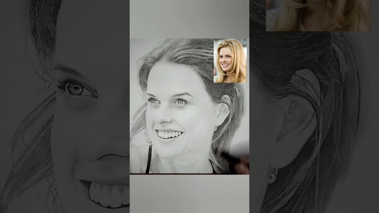 Alice eve portrait drawing ✍️ 👧#shorts #shortsvideo #art #drawing #portrait #youtubeshorts #asmr