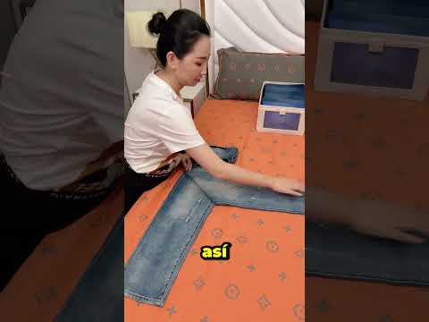 Truco rápido para doblar pantalones sin arrugas