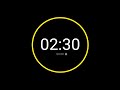 2 Minute 30 Second Countdown Timer with Alarm / iPhone Timer Style