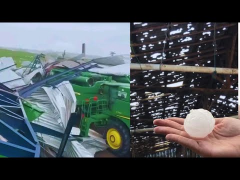 🚨TEMPORAL  Granizo Chuva e Vento Forte em Maringá, Campo Mourão e Jandaia do Sul