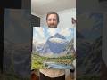 This Took Me 15 Hours To Paint Oilpainting Mountainpainting Artreveal