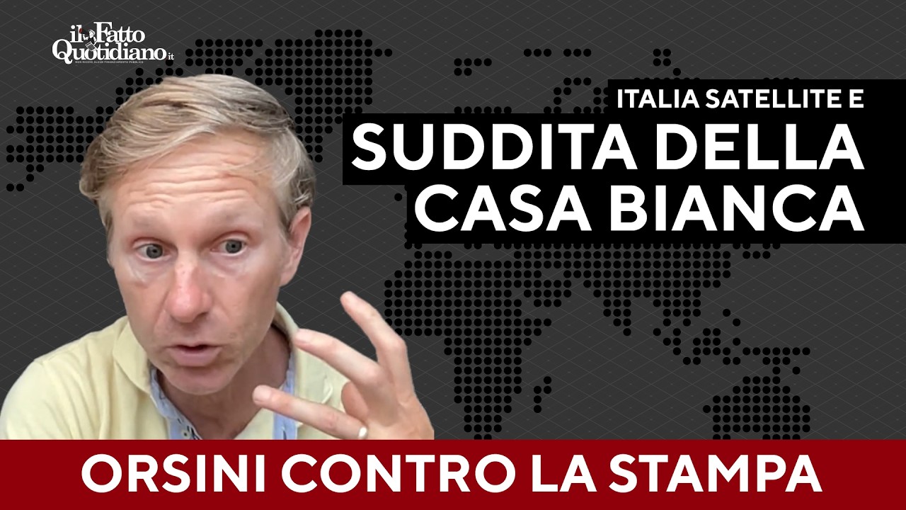 Orsini: “L’Italia è uno Stato satellite della Casa Bianca. E l’informazione lo dimostra”