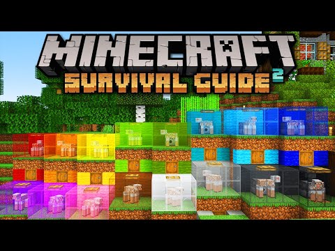 Automatic 16 Colour Wool Farm! ▫ Minecraft Survival Guide (1.18 Tutorial Let's Play) [S2 E35]