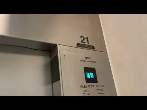 SLOW OTIS Traction Service Elevator at the HYATT Regency Bellevue, WA