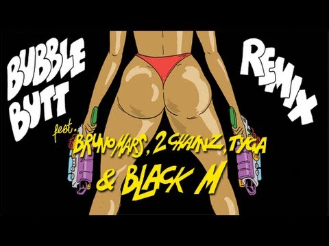 Major Lazer - Bubble Butt (Remix) (feat. Bruno Mars, 2 Chainz, Tyga & Black M) (Official Audio)