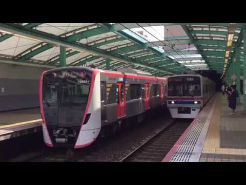 2019.5.17 (viernes) 8:48 Estación Kotsunomori del ferrocarril eléctrico Keisei (tren rápido tipo Toei 5500 con destino a Narita, etc.)