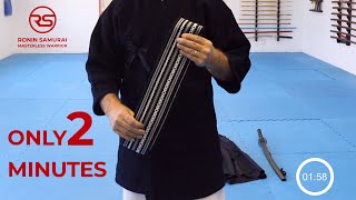 How to wear your Japanese Sword Obi