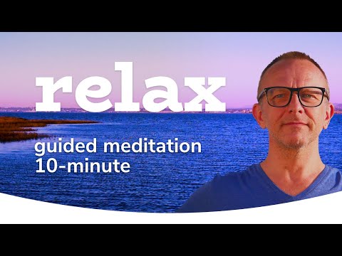 Guided Meditation - 10 mins [MALE VOICE] 💙 Relaxing Mindfulness + Acceptance 💙 British Voice 💙