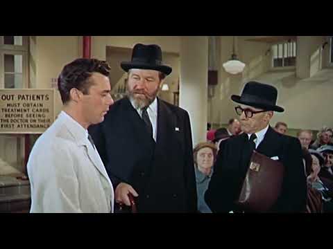 doctor at large (1957) || doctor sparrow is treating patients || sparrow insults sir charles hopcrof