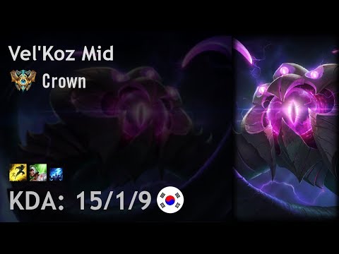 Vel'Koz Mid vs Lucian - Crown - KR Challenger Patch 7.17