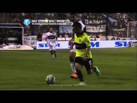 Acosta, de caño vale doble Gimnasia 0 Boca 1 Fecha 19 Final 2014 Fútbol Para Todos