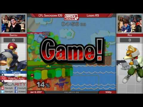 CFL Smackdown 109 Melee - Gahtzu (Falcon) vs Ridz (Fox) - Losers R9