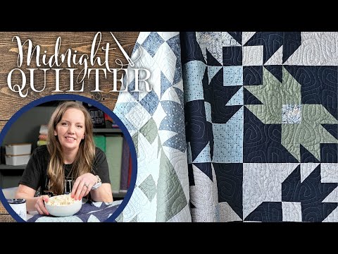 How to Make a Bear Paw Quilt - Midnight Quilter with Angela Walters