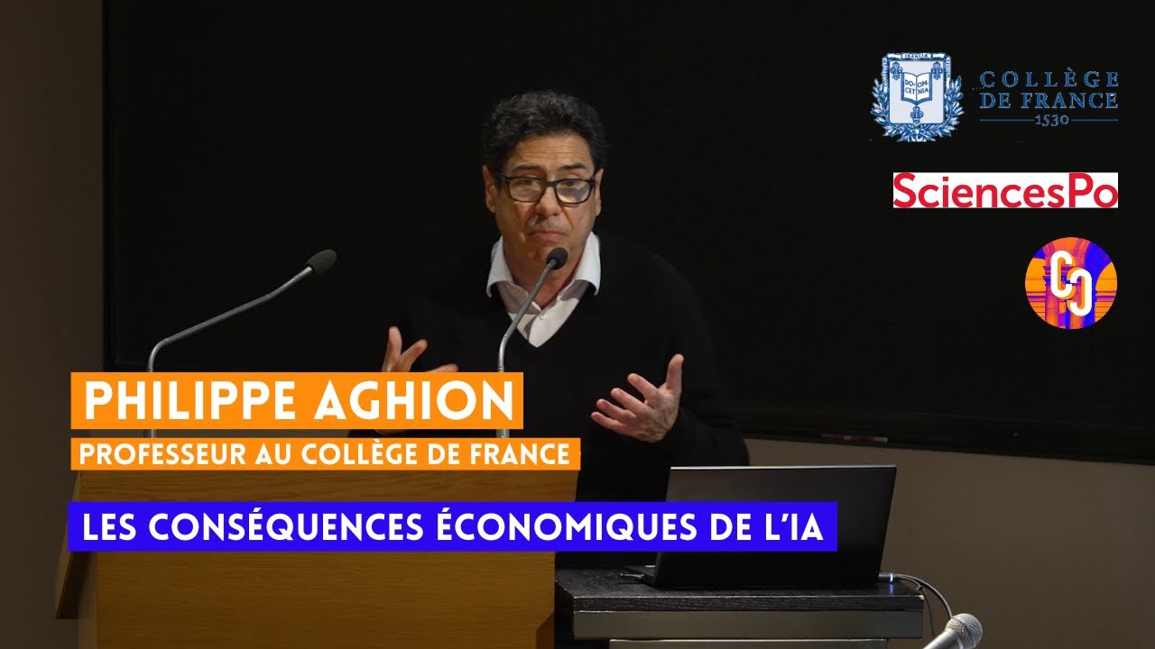 [L’IA et ses défis] Philippe Aghion – Les conséquences économiques de l’IA
