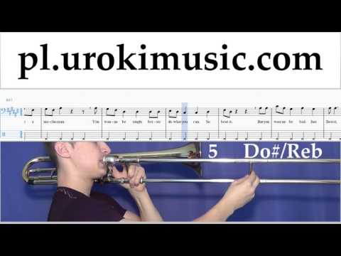 Nauka Gry Na Puzonie Michael Jackson - Beat It Nuty Poradnik Część 2 um-i463