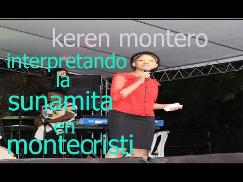 KEREN MONTERO INTERPRETANDO LA SUNAMITA,BAJO EL FUEGO. MONTECRISTI  RD.